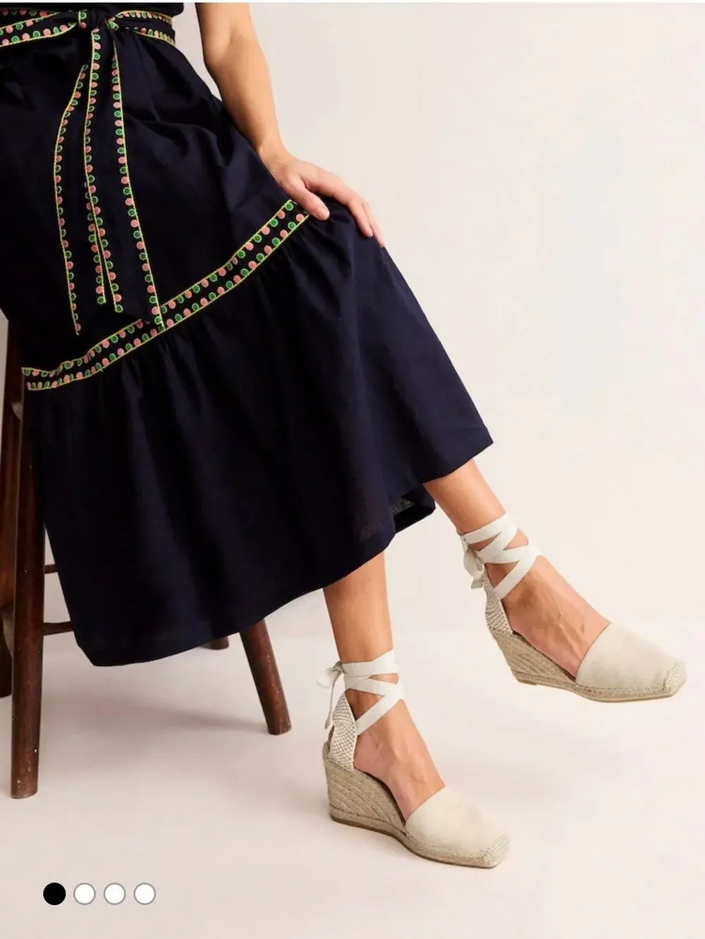 Boden Cassie Espadrille Wedges- Oatmeal sz EU 39 - Picture 1 of 14